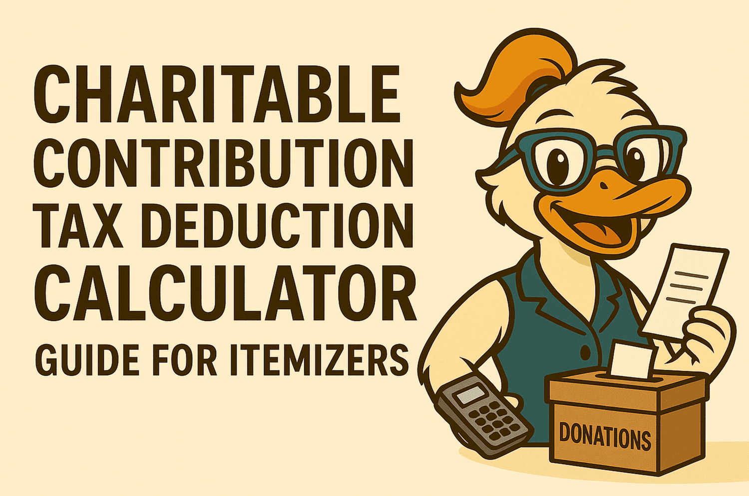 Charitable Contribution Tax Deduction Calculator