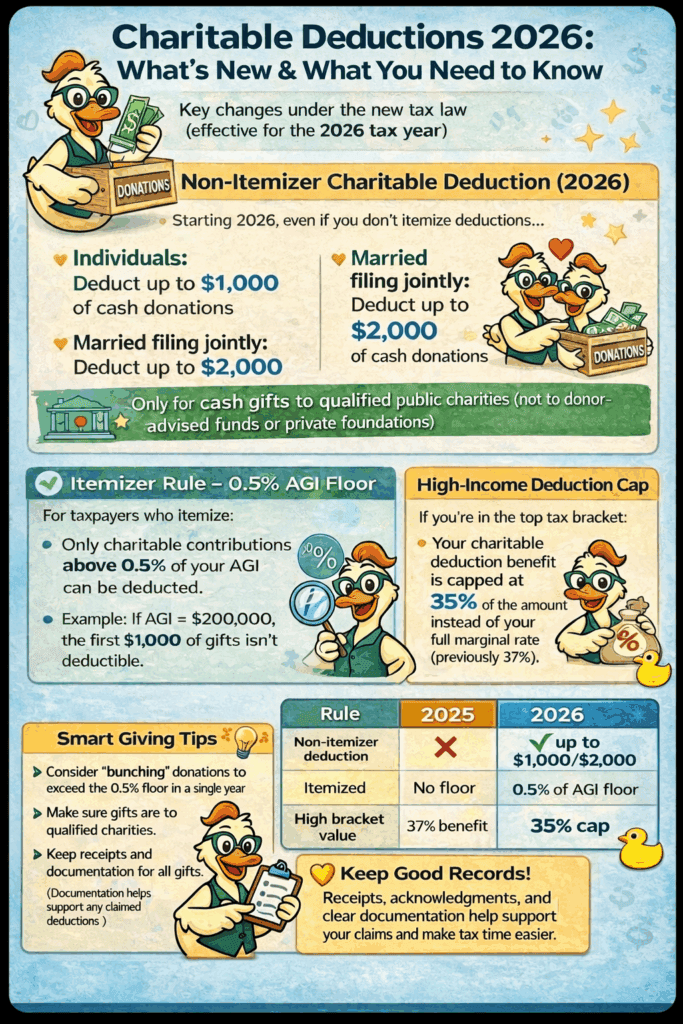 charitable deductions 2026
