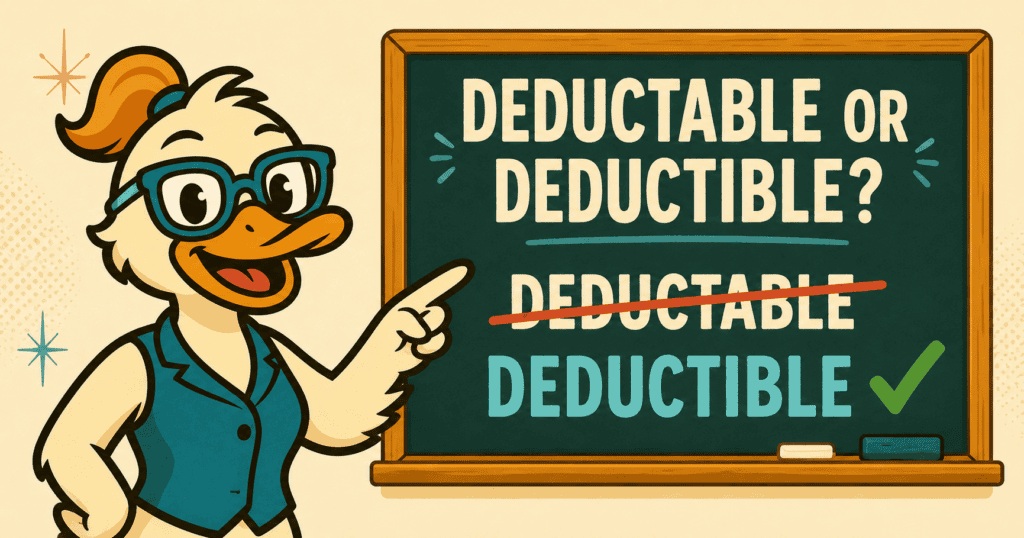 deductable vs deductible explained