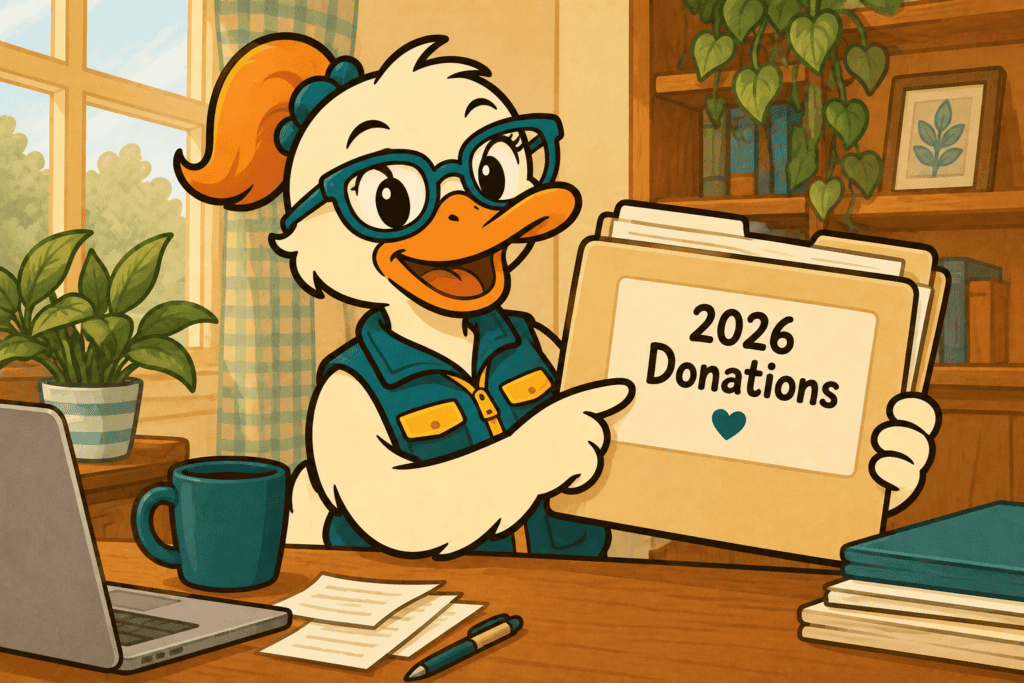Deductible Duck helps you track charitable deductions